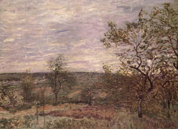Alfred Sisley Windy Day in Veno France oil painting art